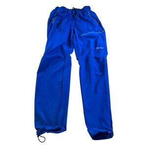 Baleaf Womens XS Blue Hiking Pants Elastic Waist Zipper Pockets Adjustable Cuffs